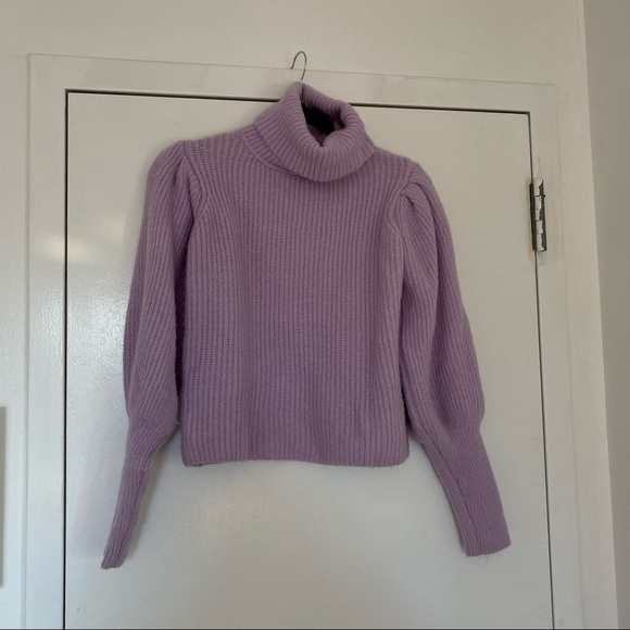 NastyGal Lavender Turtleneck Sweater - Picture 6 of 8